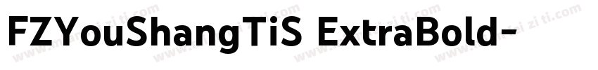 FZYouShangTiS ExtraBold字体转换